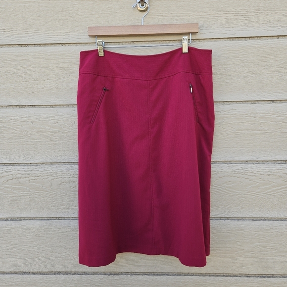 Long Tall Sally magenta pencil skirt size 12 - Picture 1 of 5